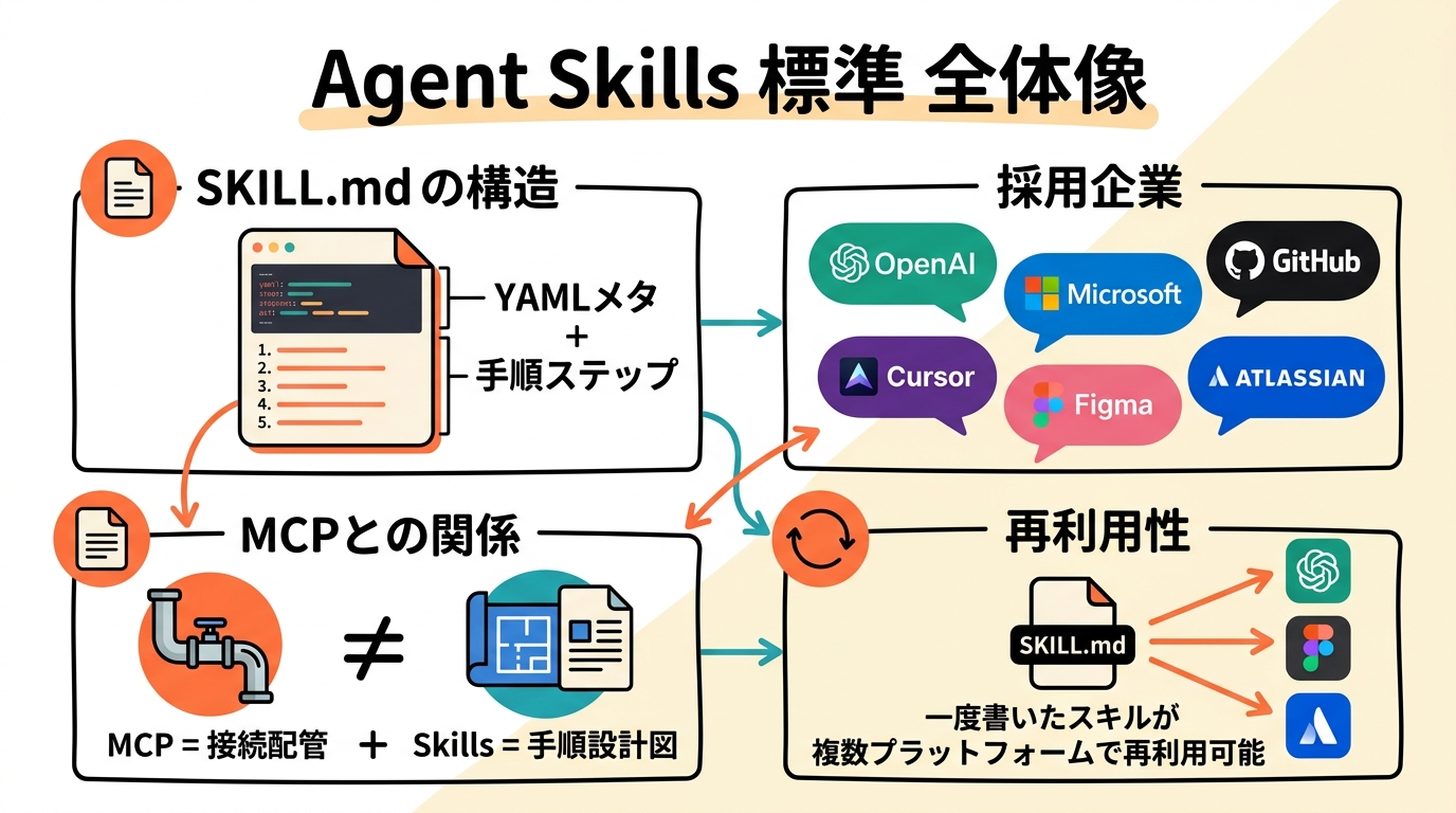 グラレコ:OpenAIがAgent Skills標準採用の全体像